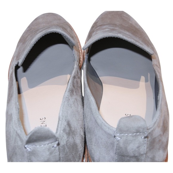 COM SENS Gray Suede Leather Slip On Platform Loafers Women's Size 8.5M - Picture 5 of 11